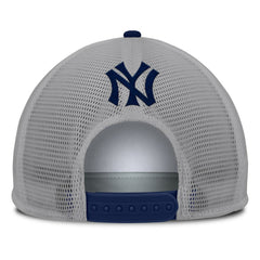 New York Yankees Fanatics Cranked Foam Front Patch Trucker Adjustable Hat - Gray/White - Fanatics Sale