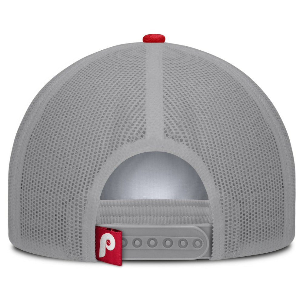 Philadelphia Phillies Fanatics Designated A-Frame Foam Front Trucker Adjustable Hat - White/Red - Fanatics on Sale