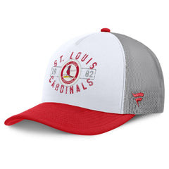 St. Louis Cardinals Fanatics Designated A-Frame Foam Front Trucker Adjustable Hat - White/Red - Fanatics Sale