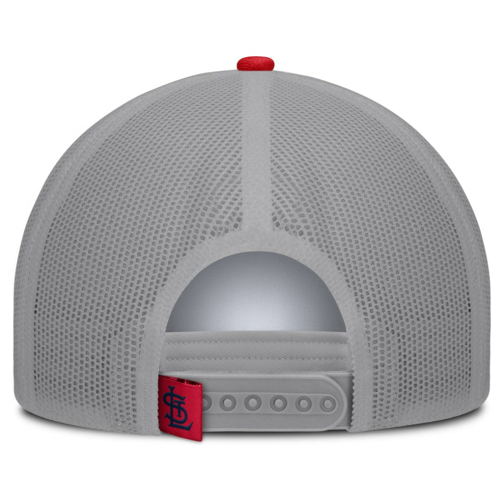 St. Louis Cardinals Fanatics Designated A-Frame Foam Front Trucker Adjustable Hat - White/Red - Fanatics Sale