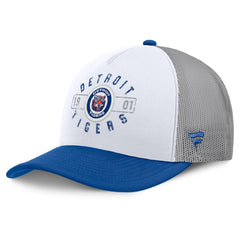 Detroit Tigers Fanatics Designated A-Frame Foam Front Trucker Adjustable Hat - White/Navy - Fanatics Discount