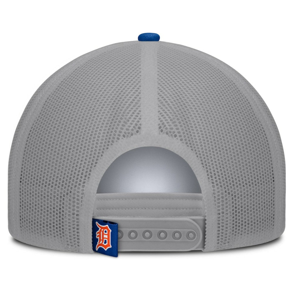 Detroit Tigers Fanatics Designated A-Frame Foam Front Trucker Adjustable Hat - White/Navy - Fanatics Discount