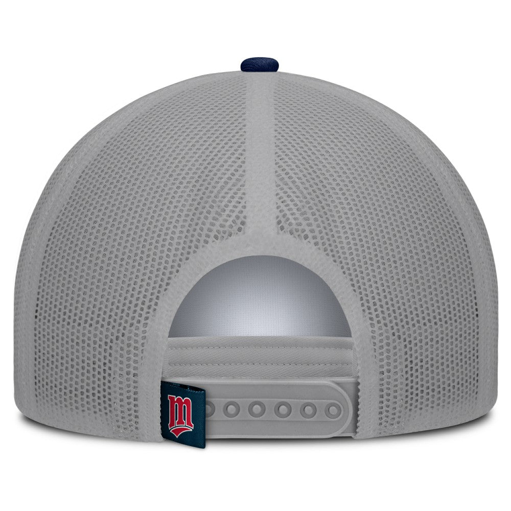 Minnesota Twins Fanatics Designated A-Frame Foam Front Trucker Adjustable Hat - White/Navy - Fanatics Sale