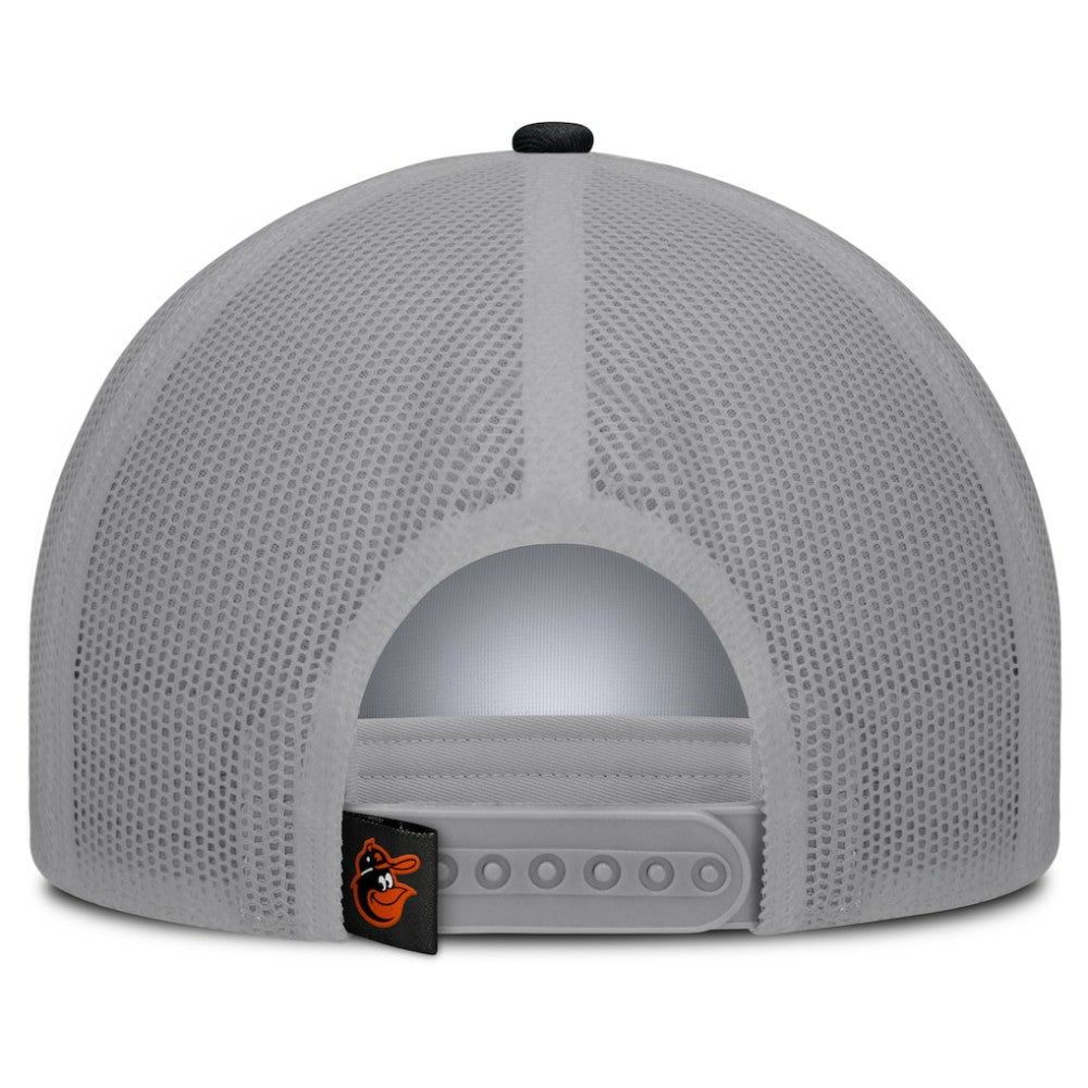 Baltimore Orioles Fanatics Designated A-Frame Foam Front Trucker Adjustable Hat - White/Black - Fanatics Discount