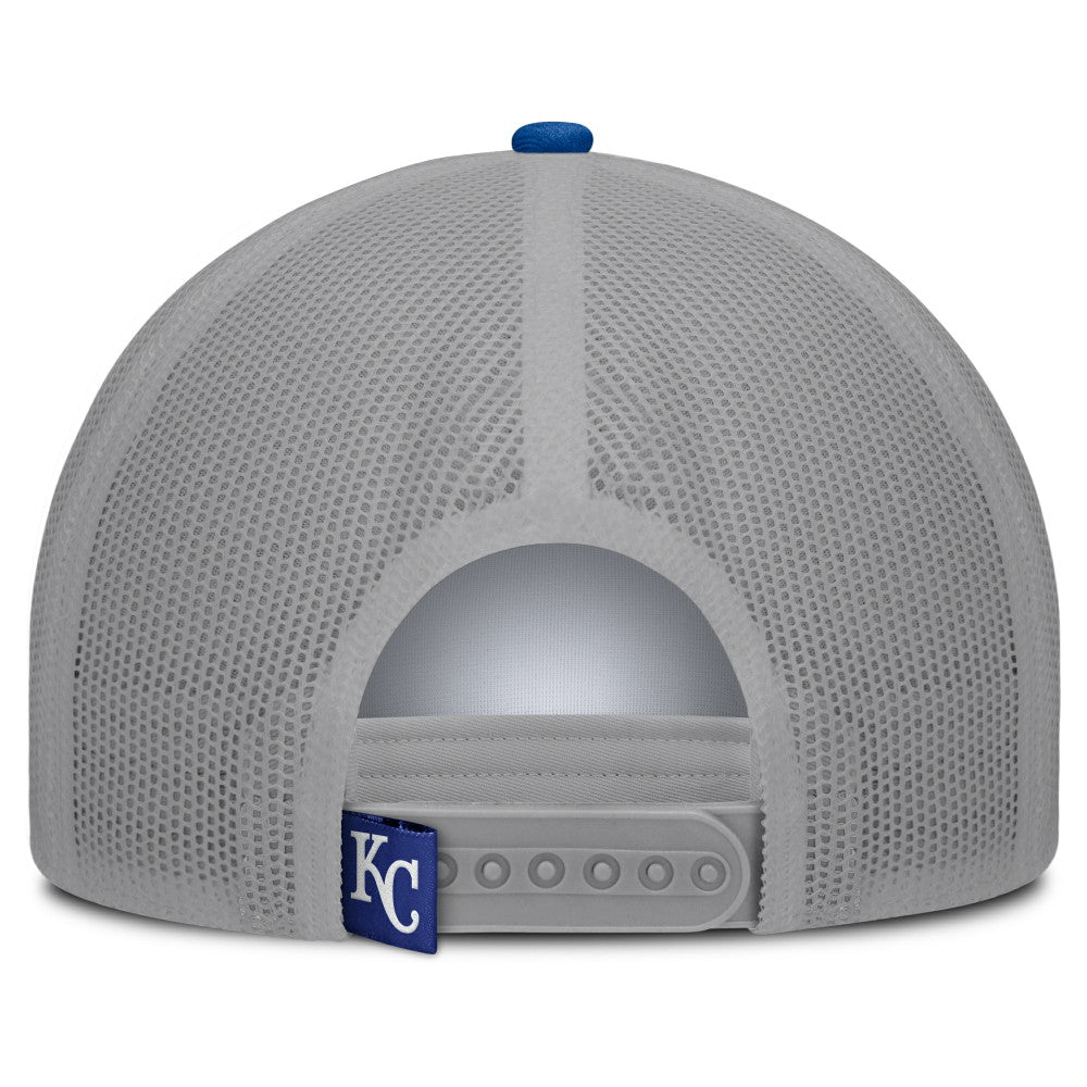 Kansas City Royals Fanatics Designated A-Frame Foam Front Trucker Adjustable Hat - White/Royal - Fanatics Online