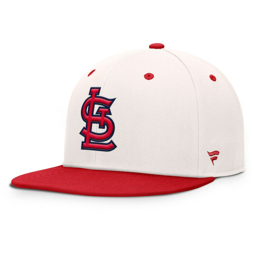 St. Louis Cardinals Fanatics Unit Fitted Hat - Cream/Red - Fanatics Online
