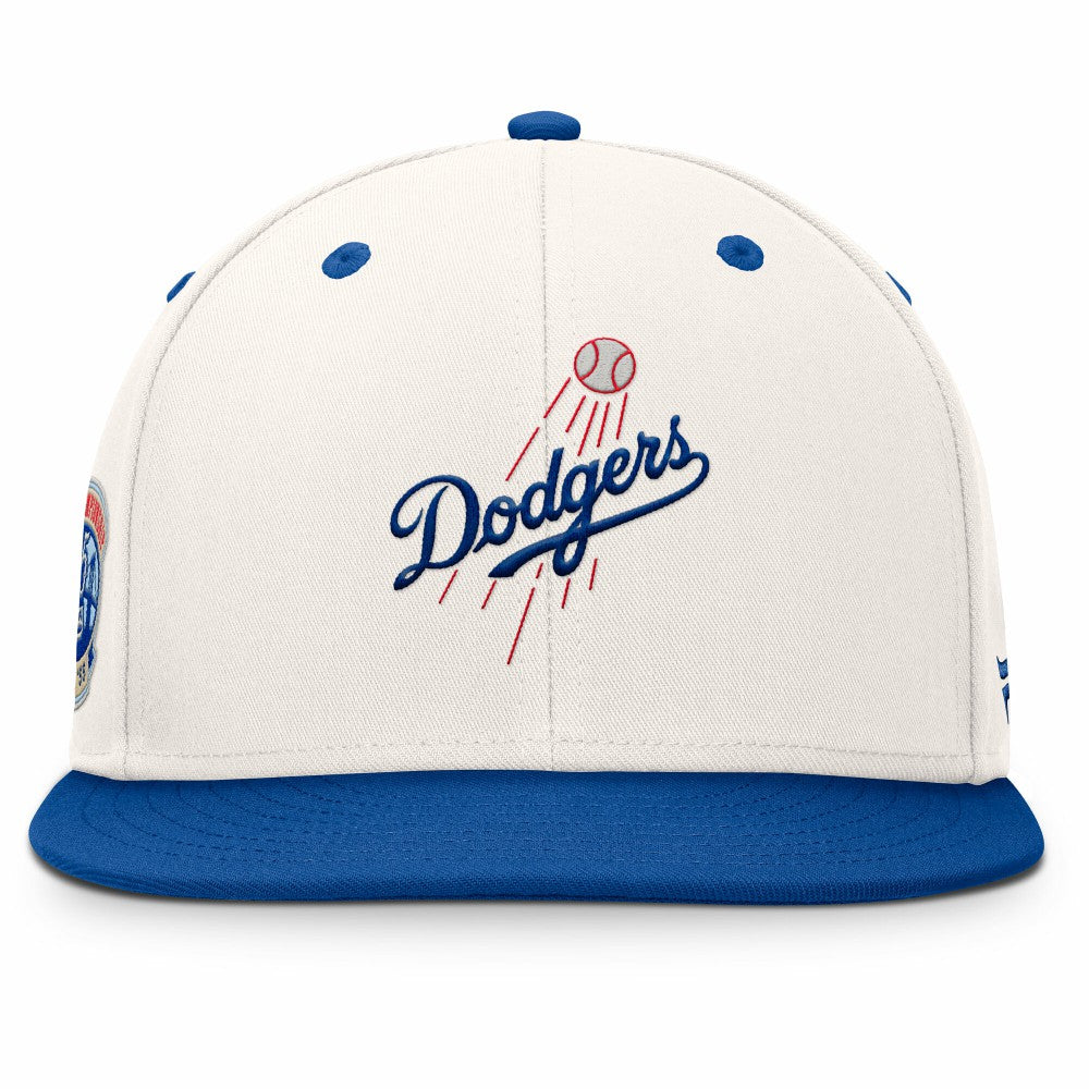 Los Angeles Dodgers Fanatics Unit Fitted Hat - Cream/Royal - Fanatics Online