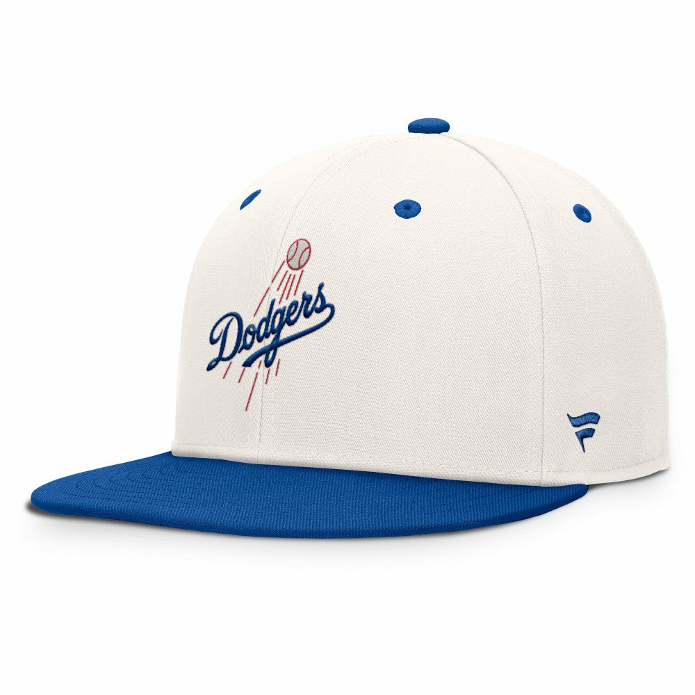 Los Angeles Dodgers Fanatics Unit Fitted Hat - Cream/Royal - Fanatics Online