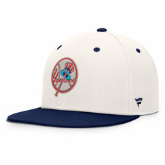 New York Yankees Fanatics Unit Fitted Hat - Cream/Navy - Fanatics Sale