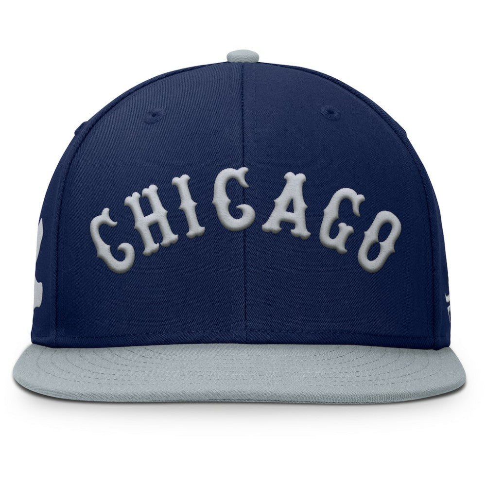 Chicago White Sox Fanatics Yard Fitted Hat - Navy/Gray - Fanatics Discount