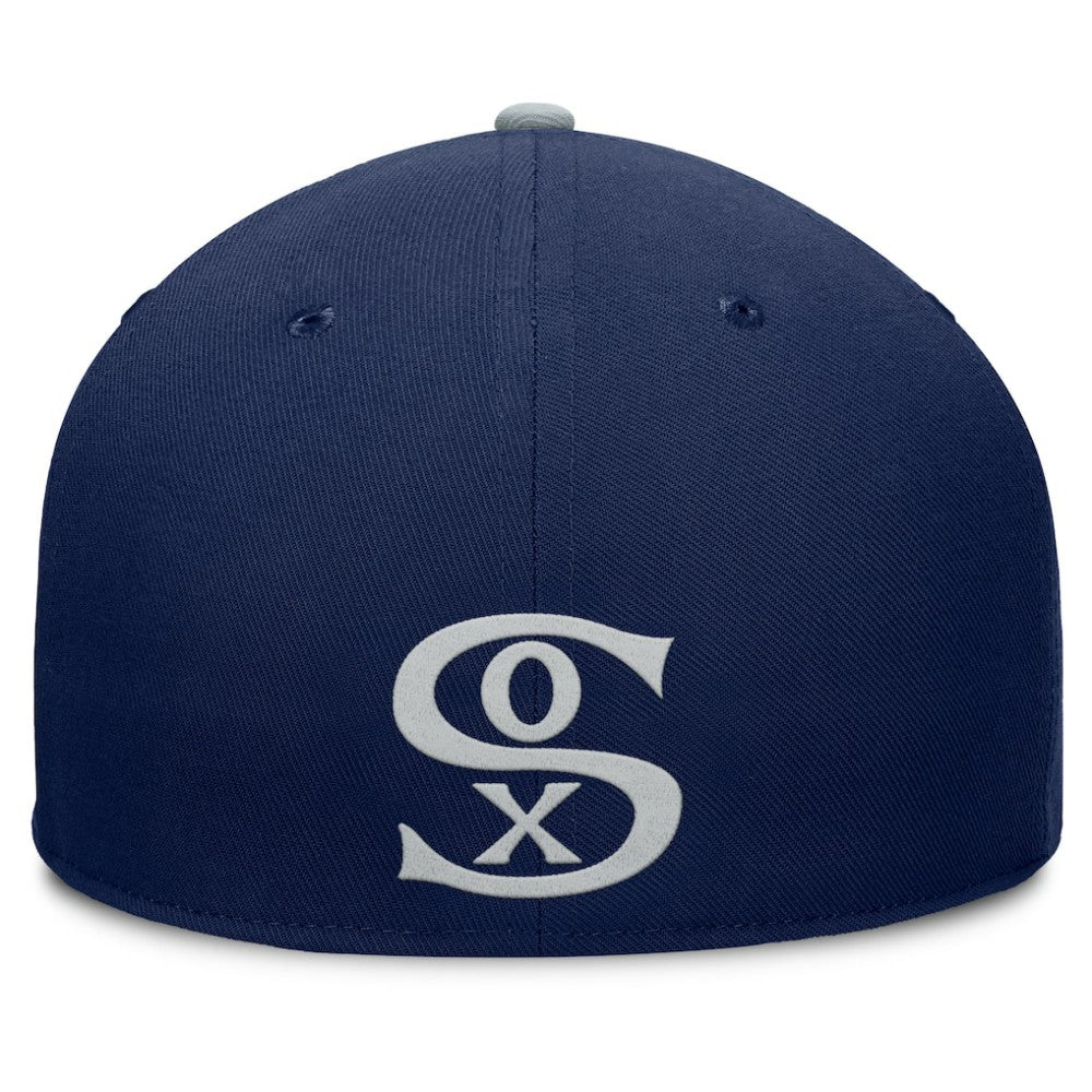 Chicago White Sox Fanatics Yard Fitted Hat - Navy/Gray - Fanatics Discount