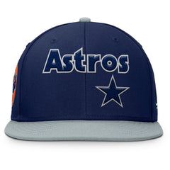 Houston Astros Fanatics Yard Fitted Hat - Navy/Gray - Fanatics on Sale