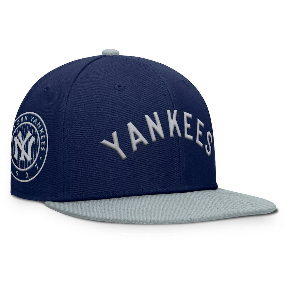 New York Yankees Fanatics Yard Fitted Hat - Navy/Gray - Fanatics on Sale