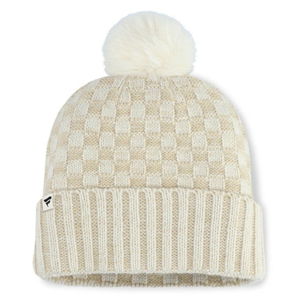 St. Louis Cardinals Fanatics Women's Matchstick Cuffed Knit Hat with Pom- Natural - Fanatics Lifestyle