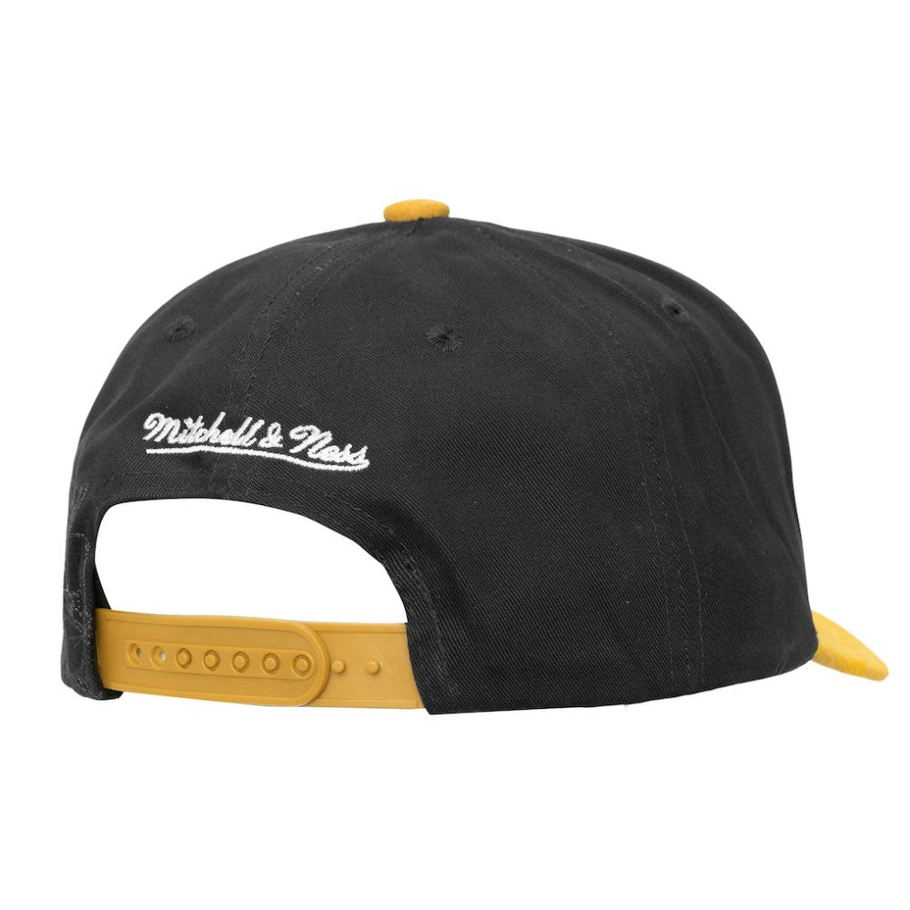 Pittsburgh Penguins Mitchell & Ness May Flowers Pro Crown Adjustable Hat - Black/Gold - NHL 202492210