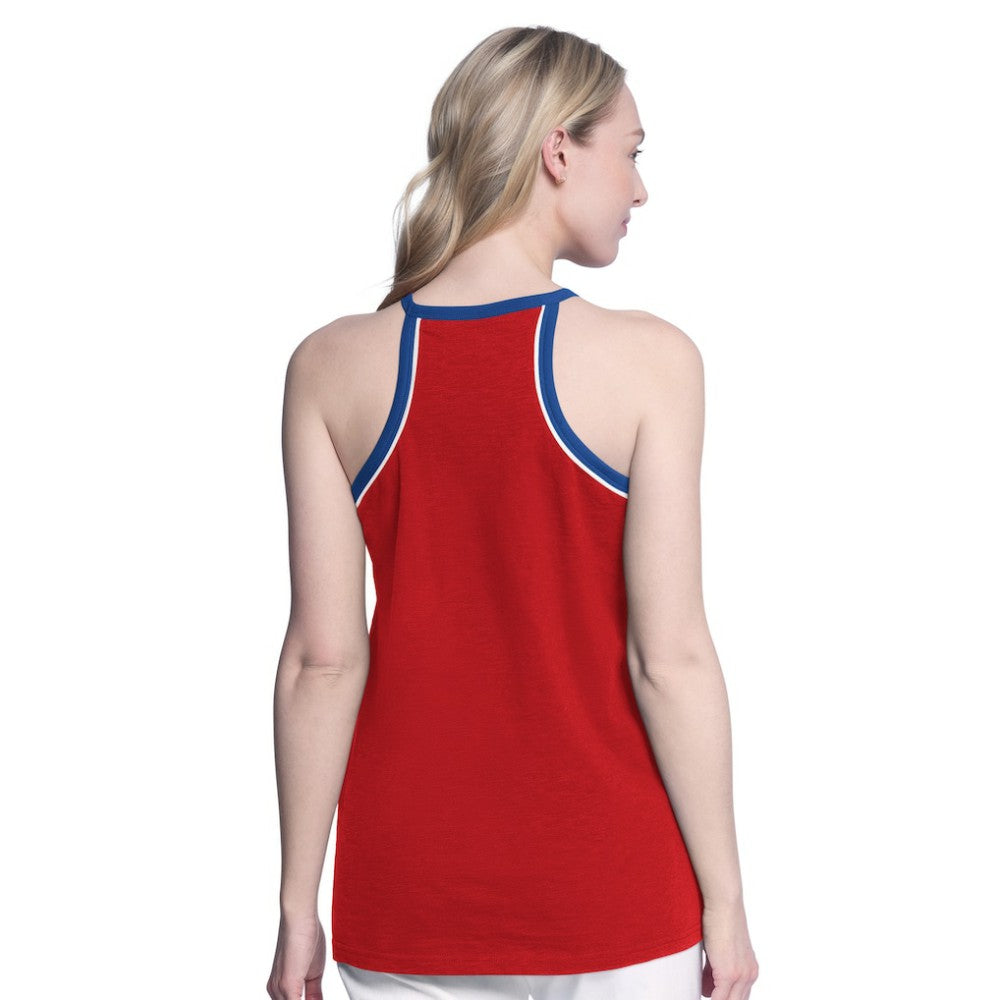 Philadelphia Phillies G-III 4Her by Carl Banks Women's Curveball Racerback Tank Top - Red - MLB on Sale