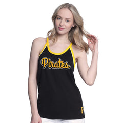 Pittsburgh Pirates G-III 4Her by Carl Banks Women's Curveball Racerback Tank Top - Black - MLB Discount