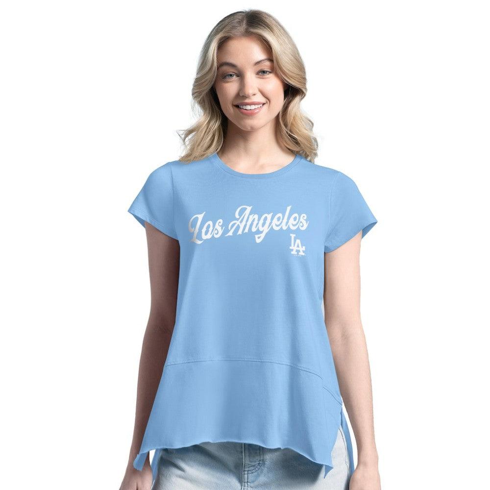 Los Angeles Dodgers Margaritaville Women's Gametime is Paradise T-Shirt - Light Blue - MLB Online
