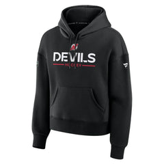 New Jersey Devils Fanatics Women's Authentic Pro Primary Pullover Hoodie - Black - NHL 202492966