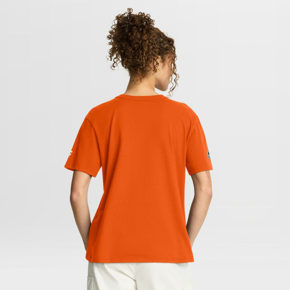 Edmonton Oilers Fanatics Women's Authentic Pro Primary T-Shirt - Orange - NHL 202493023