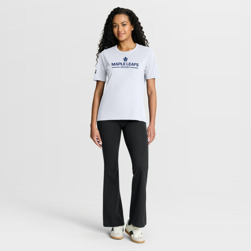 Toronto Maple Leafs Fanatics Women's Authentic Pro Primary T-Shirt - White - NHL 202493065