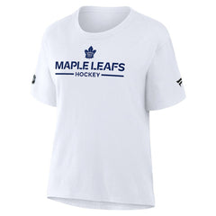 Toronto Maple Leafs Fanatics Women's Authentic Pro Primary T-Shirt - White - NHL 202493065