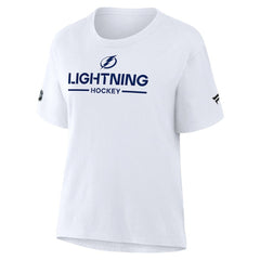 Tampa Bay Lightning Fanatics Women's Authentic Pro Primary T-Shirt - White - NHL 202493083