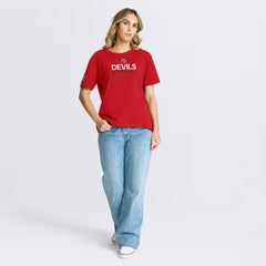 New Jersey Devils Fanatics Women's Authentic Pro Primary T-Shirt - Red - NHL 202493084