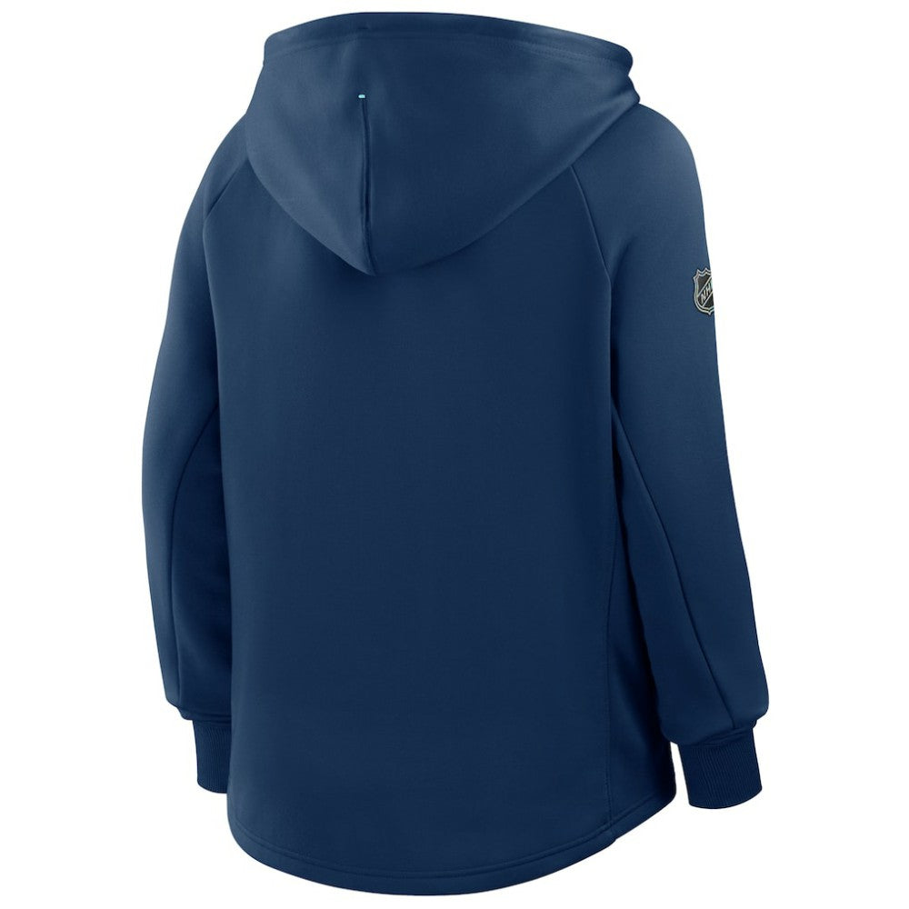 Seattle Kraken Fanatics Women's Authentic Pro Rink Raglan Full-Zip Hoodie - Deep Sea Blue - NHL 202493215