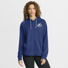 Tampa Bay Lightning Fanatics Women's Authentic Pro Rink Raglan Full-Zip Hoodie - Blue - NHL 202493218