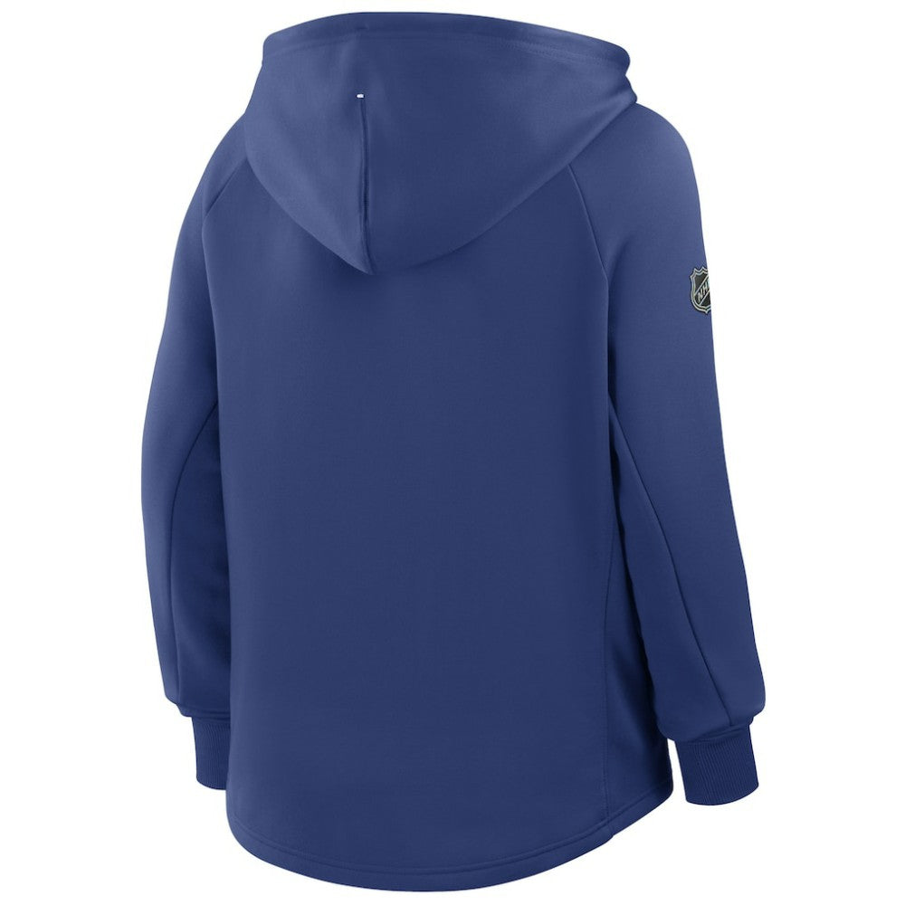Tampa Bay Lightning Fanatics Women's Authentic Pro Rink Raglan Full-Zip Hoodie - Blue - NHL 202493218