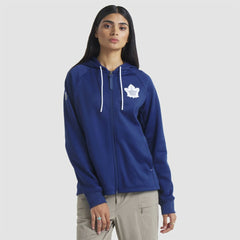Toronto Maple Leafs Fanatics Women's Authentic Pro Rink Raglan Full-Zip Hoodie - Blue - NHL 202493221