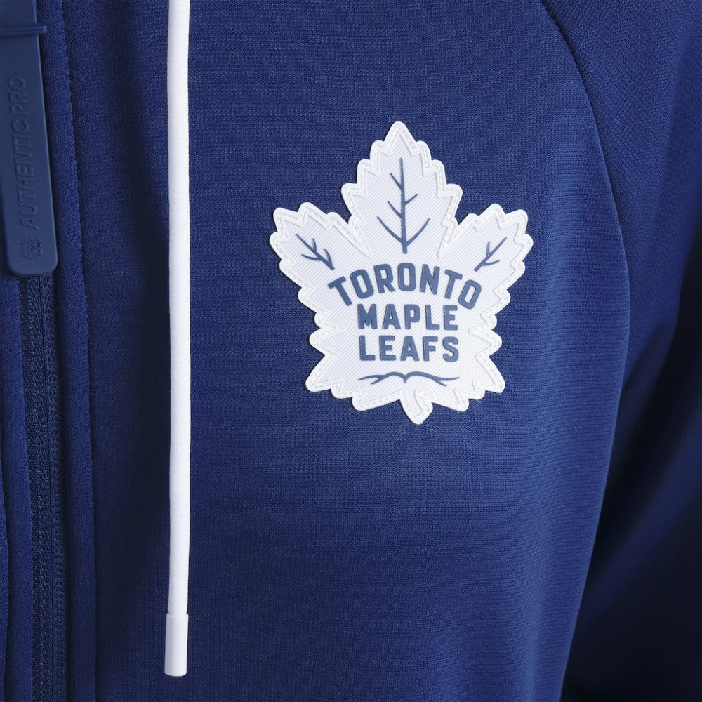Toronto Maple Leafs Fanatics Women's Authentic Pro Rink Raglan Full-Zip Hoodie - Blue - NHL 202493221