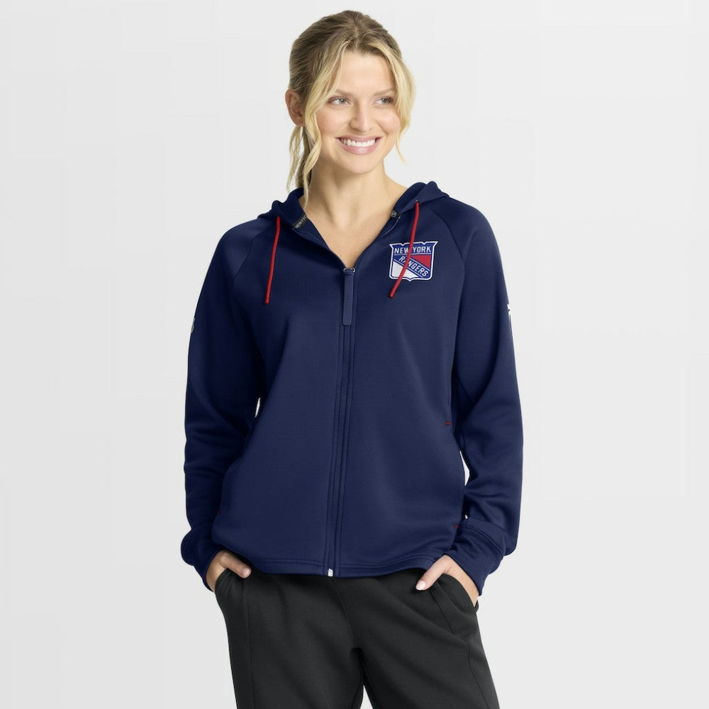New York Rangers Fanatics Women's Authentic Pro Rink Raglan Full-Zip Hoodie - Navy - NHL 202493223