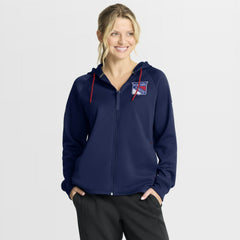 New York Rangers Fanatics Women's Authentic Pro Rink Raglan Full-Zip Hoodie - Navy - NHL 202493223