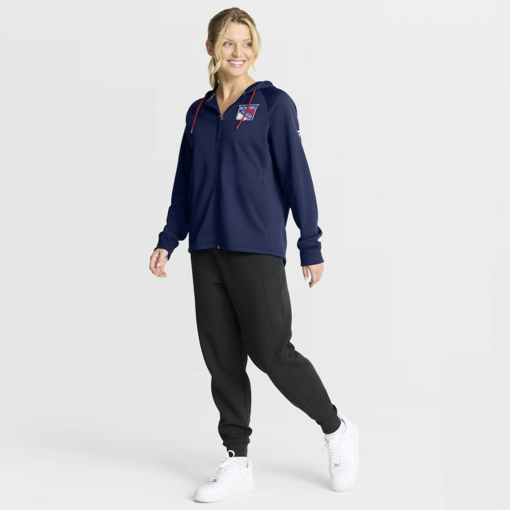 New York Rangers Fanatics Women's Authentic Pro Rink Raglan Full-Zip Hoodie - Navy - NHL 202493223
