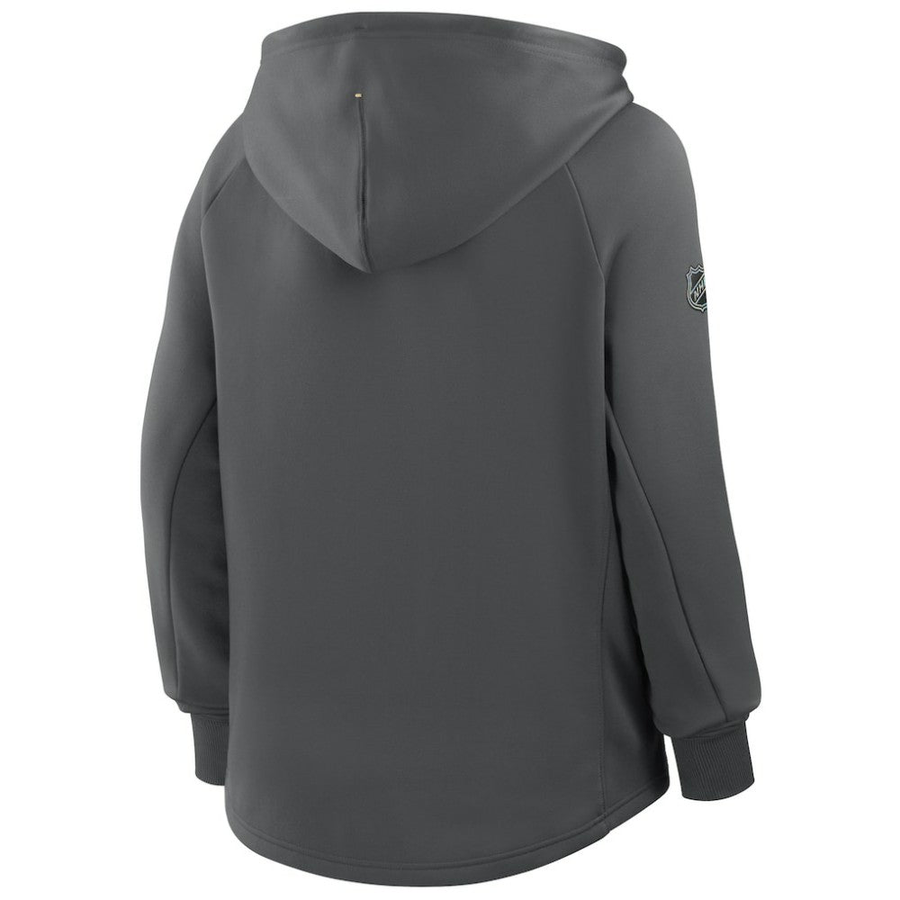 Vegas Golden Knights Fanatics Women's Authentic Pro Rink Raglan Full-Zip Hoodie - Black - NHL 202493224