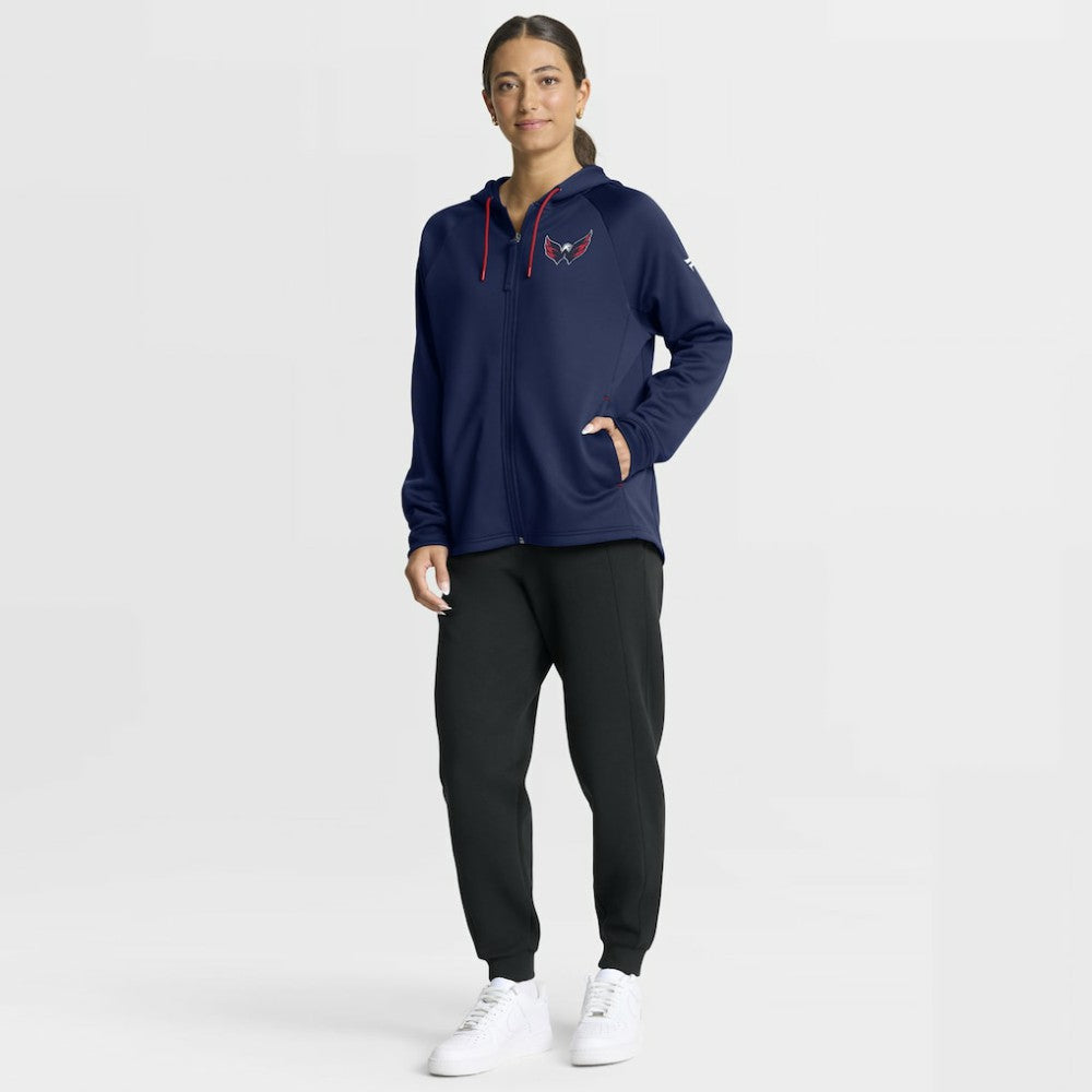 Washington Capitals Fanatics Women's Authentic Pro Rink Raglan Full-Zip Hoodie - Navy - NHL 202493226