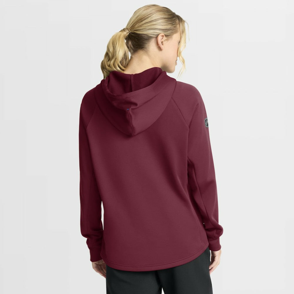Colorado Avalanche Fanatics Women's Authentic Pro Rink Raglan Full-Zip Hoodie - Burgundy - NHL 202493231