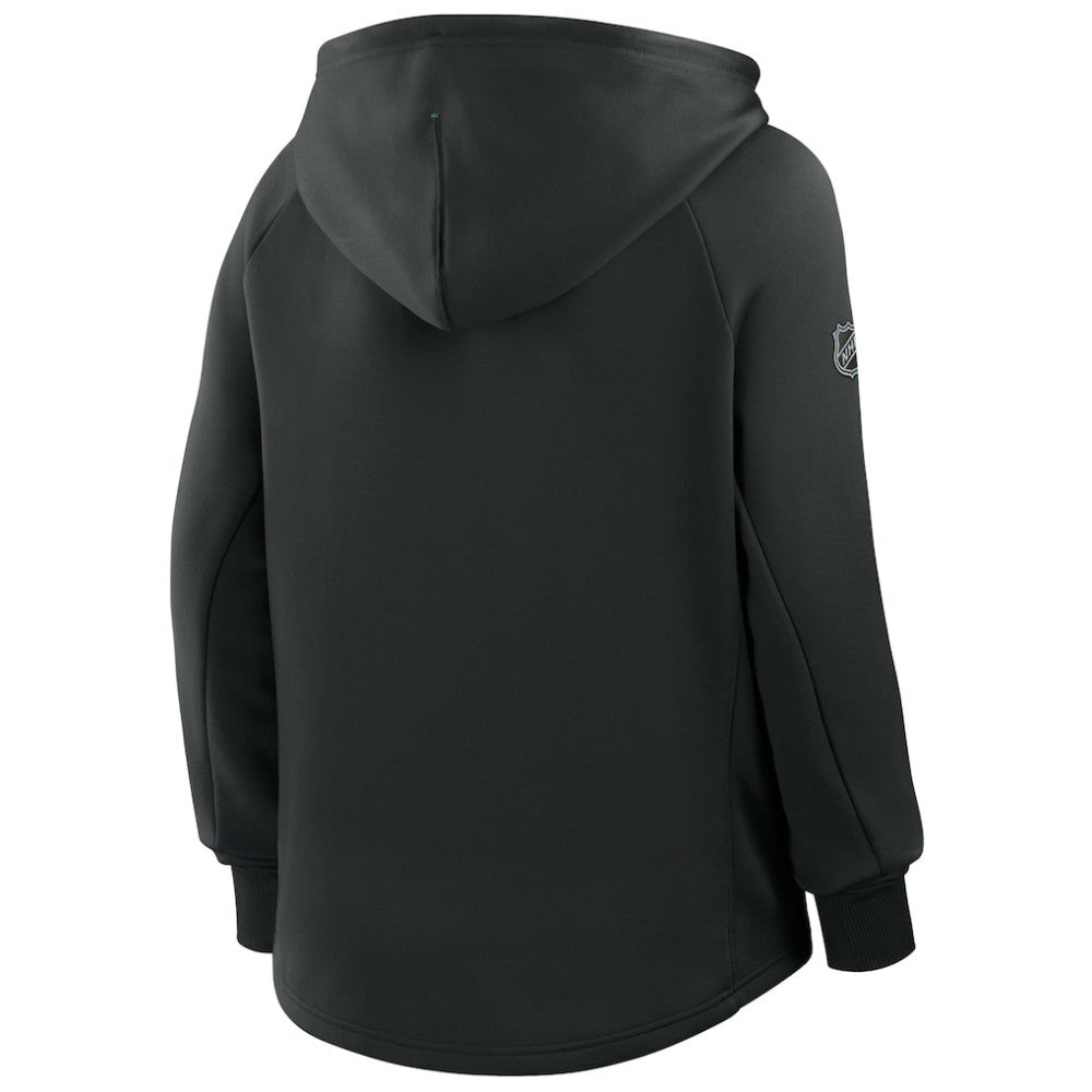 Dallas Stars Fanatics Women's Authentic Pro Rink Raglan Full-Zip Hoodie - Black - NHL 202493237