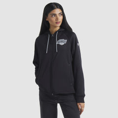 Los Angeles Kings Fanatics Women's Authentic Pro Rink Raglan Full-Zip Hoodie - Black - NHL 202493240