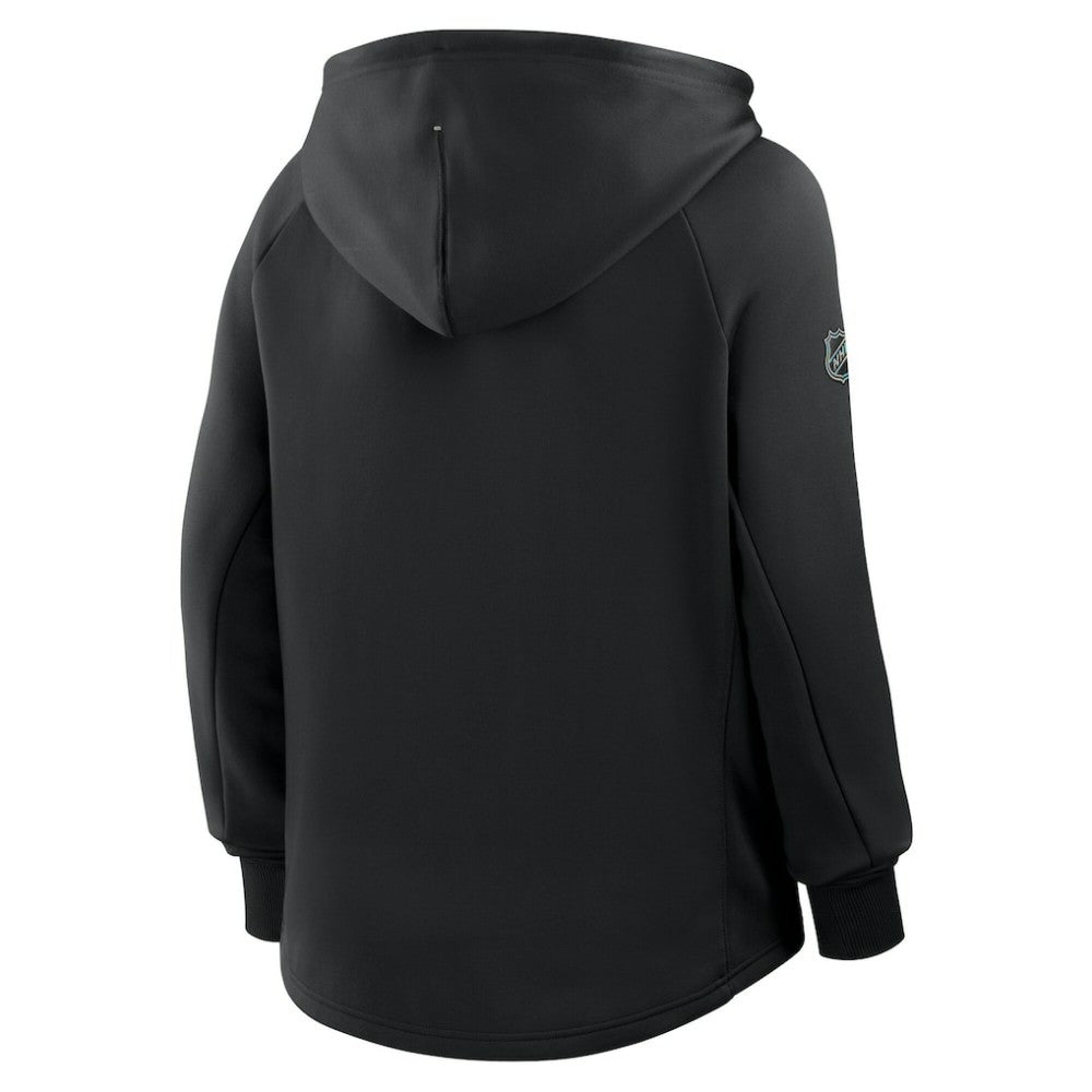 Los Angeles Kings Fanatics Women's Authentic Pro Rink Raglan Full-Zip Hoodie - Black - NHL 202493240