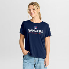 New York Rangers Fanatics Women's Authentic Pro Rink Tech T-Shirt - Navy - NHL 202493315