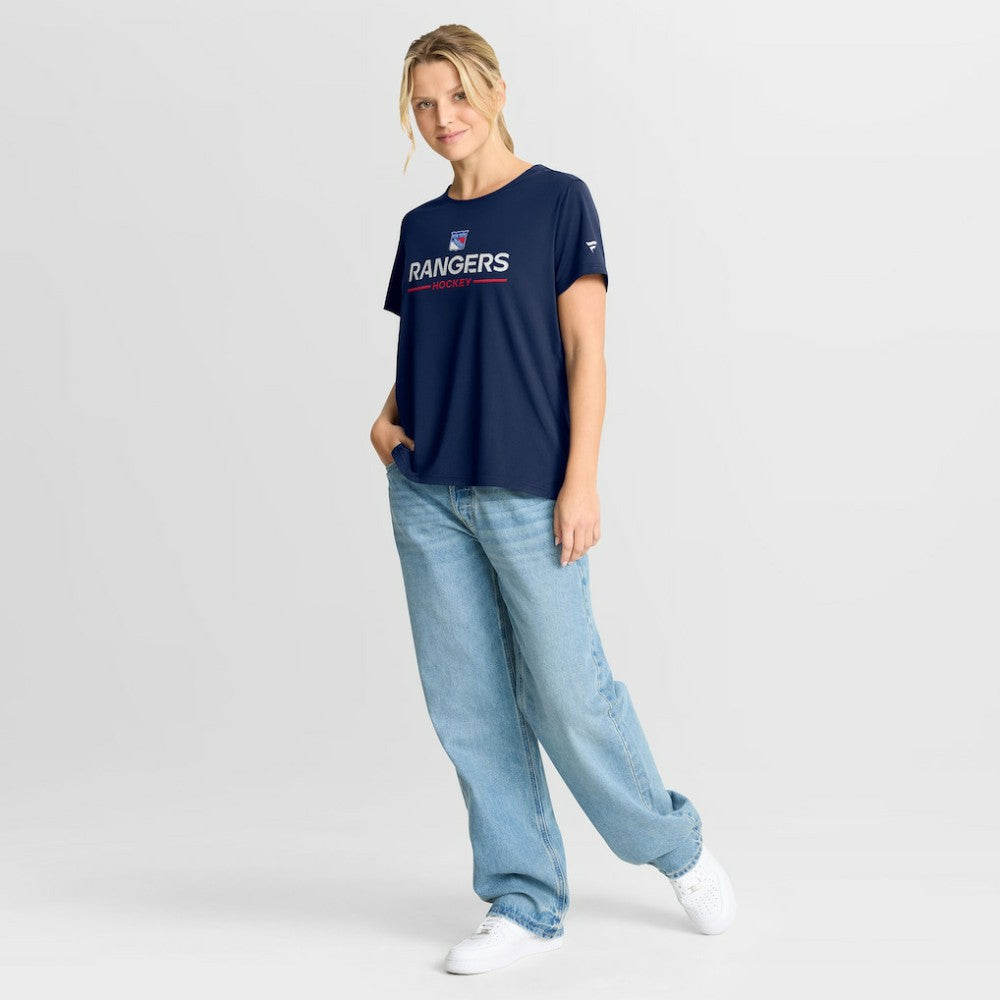New York Rangers Fanatics Women's Authentic Pro Rink Tech T-Shirt - Navy - NHL 202493315