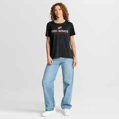 Detroit Red Wings Fanatics Women's Authentic Pro Rink Tech T-Shirt - Black - NHL 202493318