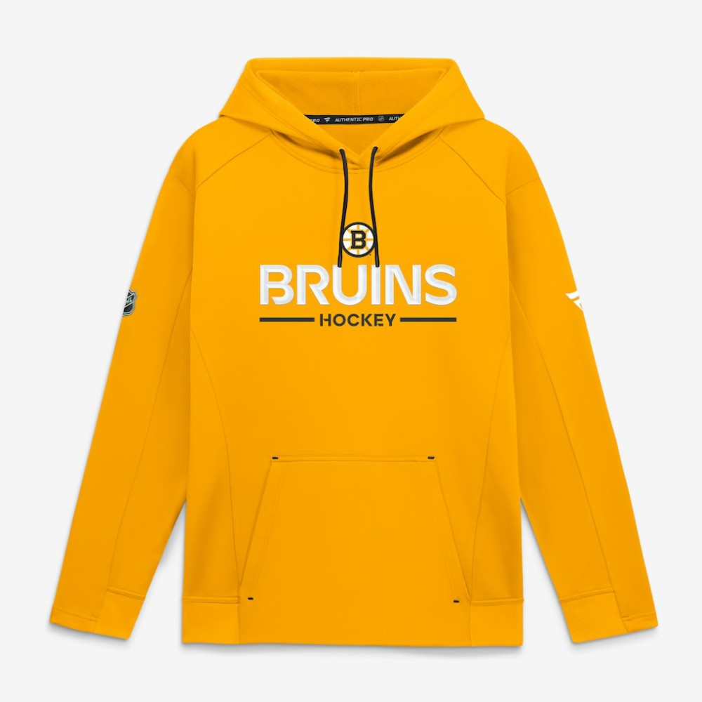 Boston Bruins Fanatics Authentic Pro Rink Hoodie - Gold - NHL 202493984