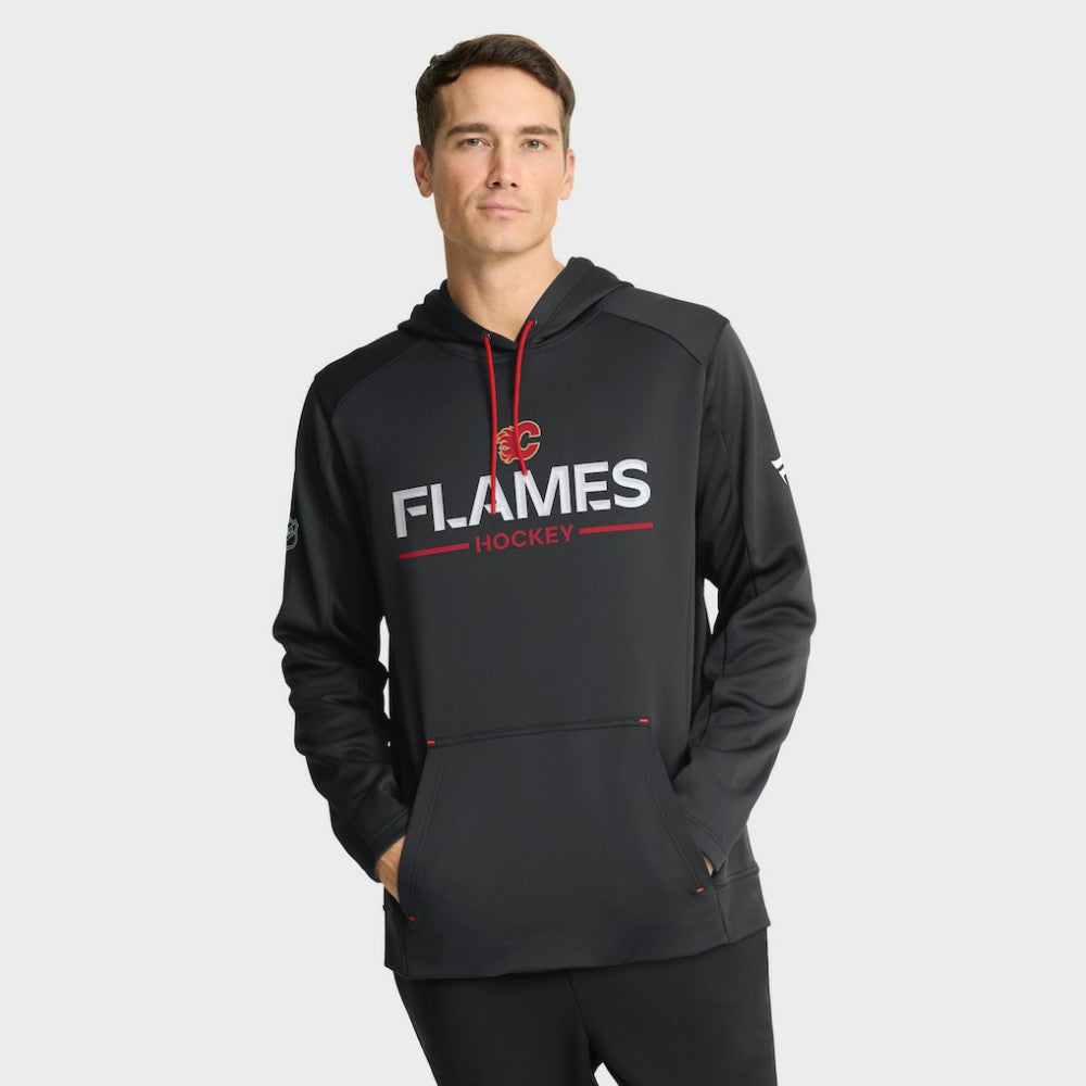 Calgary Flames Fanatics Authentic Pro Rink Hoodie - Black - NHL 202493990