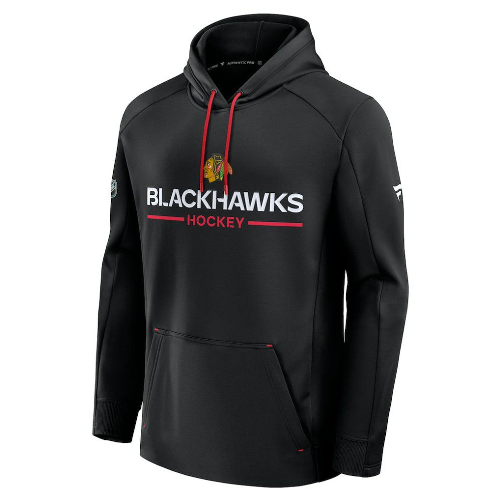 Chicago Blackhawks Fanatics Authentic Pro Rink Hoodie - Black - NHL 202493994