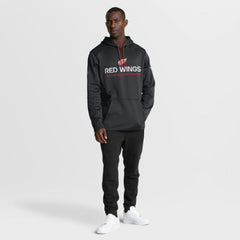 Detroit Red Wings Fanatics Authentic Pro Rink Hoodie - Black - NHL 202493996