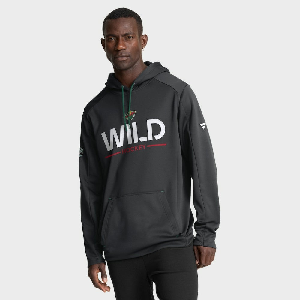 Minnesota Wild Fanatics Authentic Pro Rink Hoodie - Black - NHL 202494007
